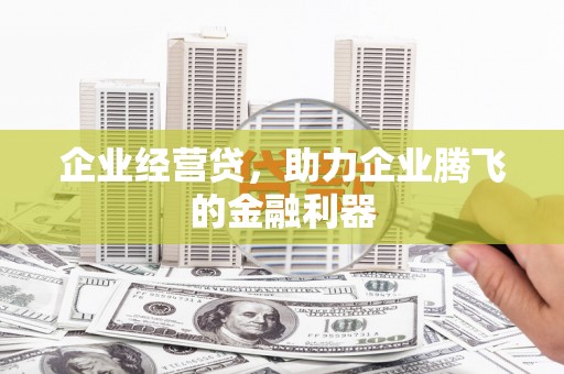 靖边企业经营贷，助力企业腾飞的金融利器