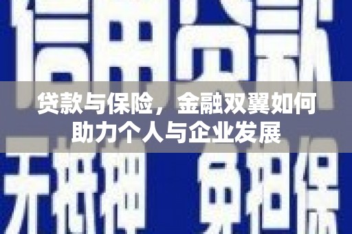 靖边贷款与保险，金融双翼如何助力个人与企业发展
