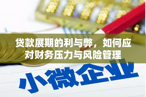 靖边贷款展期的利与弊，如何应对财务压力与风险管理