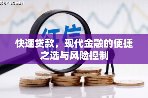 靖边快速贷款，现代金融的便捷之选与风险控制