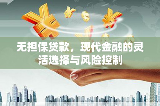靖边无担保贷款，现代金融的灵活选择与风险控制