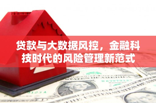 靖边贷款与大数据风控，金融科技时代的风险管理新范式