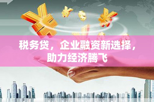 靖边税务贷，企业融资新选择，助力经济腾飞