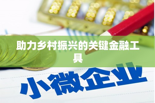 靖边助力乡村振兴的关键金融工具