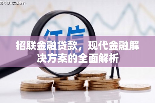 靖边招联金融贷款，现代金融解决方案的全面解析