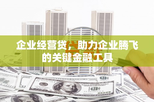 靖边企业经营贷，助力企业腾飞的关键金融工具