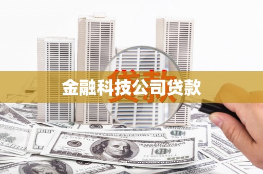 靖边金融科技公司贷款