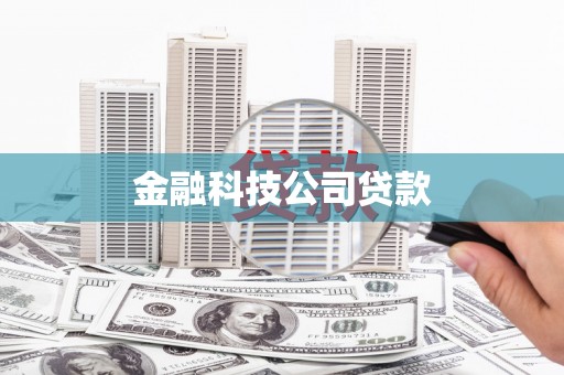 靖边金融科技公司贷款
