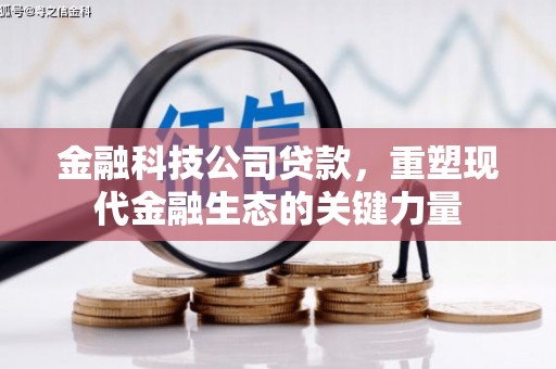 靖边金融科技公司贷款，重塑现代金融生态的关键力量