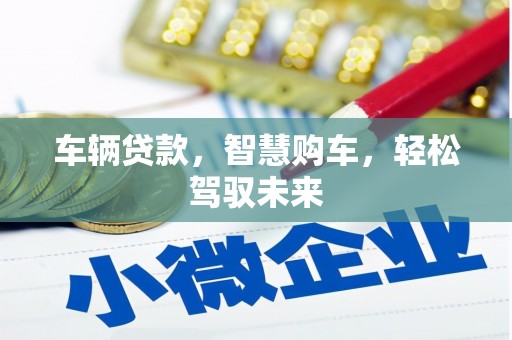 靖边车辆贷款，智慧购车，轻松驾驭未来