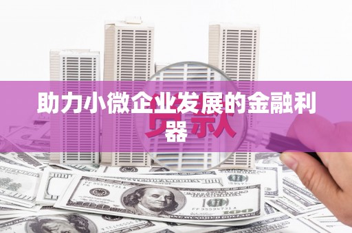 靖边助力小微企业发展的金融利器