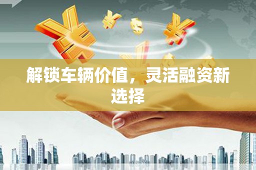 靖边解锁车辆价值，灵活融资新选择